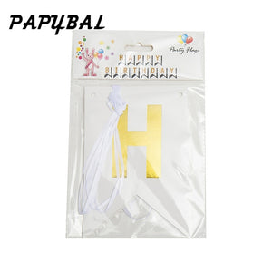 1set Happy Birthday Letter Banner Rose Gold Confetti Balloons Baby Shower Birthday Party Decorations Boy Girl Kids Party Favors